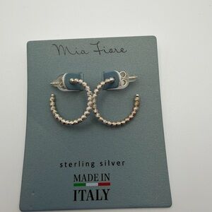 Mia Fiore Sterling Silver 3/4” Hoop Earrings